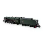 Locomotive à vapeur 141.R.1244 - Trix 25141 - HO 1/87 - SNCF - Ep VI - Digital sound fumigène - 2R