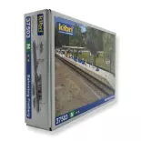 Halbüberdachter Bahnsteig Freiberg KIBRI 37503 - N 1/160 660x25x58mm