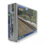 Quai de gare semi-couvert Freiberg KIBRI 37503 - N 1/160 660x25x58mm