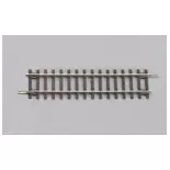 Straight rail G115 - 115 mm PIKO 55203 - HO 1/87 - Code 100