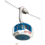 Titlis" kabelbaan met 2 verlichte cabines Brawa 6331 - HO : 1/87