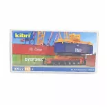 6 x 40-foot containers, various colours KIBRI 10922 - HO 1/87