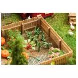 Plantation de 20 poireaux du jardin Faller 181288 - HO 1/87 - hauteur 12 mm