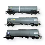 Coffret de 3 wagon-citerne MILLET - Roco 6600091 - HO 1/87 - SNCF - 2R