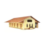 Halle marchandise PLM 5 portes - Bois Modélisme 202001 - N 1/160ème