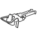 Sachet de 2 têtes d'attelages à boucle - HO : 1/87 - NEM 362