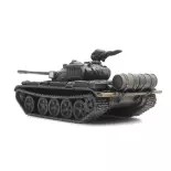 Char transport ferroviaire T-55A NVA, prêt à l'emploi - Artitec 6870234 - HO 1/87