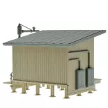 Ravitaillement de charbon avec grue à eau - Vollmer 45779 - HO 1/87