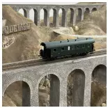 Voiture voyageurs B5 ½ TMFP "boites à tonnerre" - Brawa 46716 - HO 1/87 - SNCF- EP III - 2R - Analogique