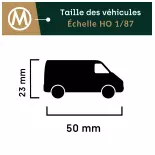 Camion Berliet TLR8 équipée d'une remorque Motoconfort - SAI 2546 - HO 1/87e