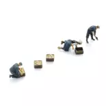 Les agriculteurs dans les champs - 3 personnages - ARTITEC 5220003 - Z 1/220