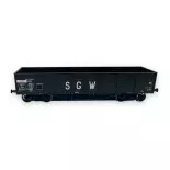 Set of 3 Gondola Wagons - TP - Ree Models WB-854 - SGW livery - HO 1/87 - SNCF - Ep III