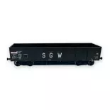Coffret de 3 wagons tombereaux - TP - Ree Modèles WB-854 - Livrée SGW - HO 1/87 - SNCF - Ep III - 2R