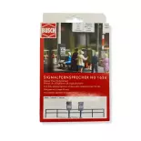 BUSCH 1626 signal telephone sets with 90mm railings - HO 1/87 -
