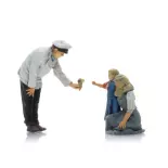 Vendeur de glaces avec mère et enfant - ARTITEC 5870101 - HO : 1/87