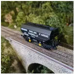 Getreidewaggon Grands Moulins d'Arenc schwarz - REE MODELES WB726 SNCF HO 1/87