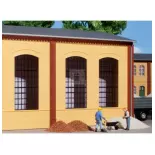 Kit of 2 walls 2325A with 4 windows Auhagen 80604 - HO: 1/87 - modular system