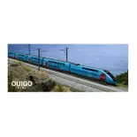 Set of 10 TGV OUIGO elements Kato K101763 - N 1/160 - SNCF - EP VI