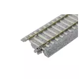 4 rails courbes traverses en béton Unitrack (R1606-11.25) - Kato 2-331 - HO 1/87
