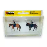 Personnages - policiers sur chevaux - Noch 15078 - HO 1/87 