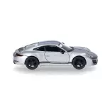 Porsche 911 (991) Carrera 4 S, argent - Herpa 430418 - HO 1/87