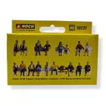 Pack XL | 18 figuras sentadas Noch 16131 - HO 1/87