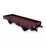 Wagon Plat OCEM 29 PLM Rouge Sideros REE MODELES WB601 SNCF - HO 1/87 - EP II