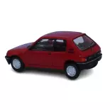 Peugeot 205 XT Rouge Vallelunga - SAI 6306 - HO 1/87