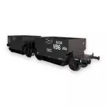 Wagon couplage ballast Montluçon - R37 43106 - HO 1/87 - SNCF - EP IIIb