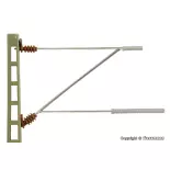 Mât ligne avec bras d'extension VIESSMANN 4110 - HO 1/87