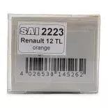 Coche Renault 12 TL en librea naranja SAI 2223 - HO : 1/87 -