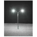 Lampadaire 2 bras éclairage public LED Faller 272221 - N 1/160