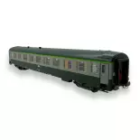 Una carrozza passeggeri UIC B9 ex-A9 verde/grigio - REE MODELES VB309 - SNCF - HO 1/87
