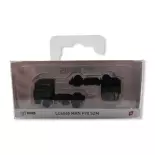 Pack de 2 camions MAN F90 à 3 essieux LEMKE LC4065 - N 1/160 - olive