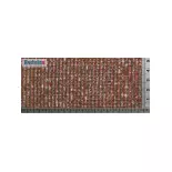 Dekorplatte Redutex Rot Polychrom 087TA123 - HO 1/87 - Arabische Dachziegel