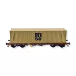 Containerwagen 40' Sgmms MEDWAY SUDEXPRESS S450127 - HO 1/87 - EP VI