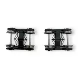 Set de deux bogies Y23 A - Noir - REE Modèles XB102C01
