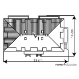 Immeuble d'appartements avec balcon - Kibri 38354 - HO 1/87