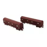 Coffret wagons couverts - N 1/160 - SNCF