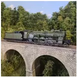 Locomotive à vapeur 231 D 154 - Verte - Ree modeles MB134SAC  - PLM - HO 1/87