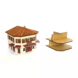 Petit café de la place - Bois Modélisme 107004 - HO 1/87