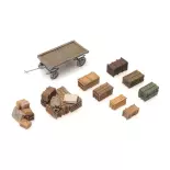 Goods with trolley - ARTITEC 387.451 - HO 1/87