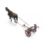 Barre de coupe avec cheval + figurine - Artitec 387.610 - HO 1/87  