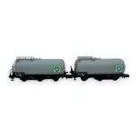 Set 2 Wagons citernes "BP" 3 essieux - Arnold HN6608 - N 1/160 - SNCF - EP IV