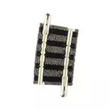 Rail courbe ballasté rayon 192 mm 7,5° Fleischmann 9123 - N : 1/160 - Code 80