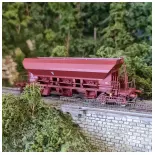 Wagon trémie F70 UAS REE Modèles WB804 - HO 1/87 - SNCF - EP VI