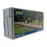 Quai de gare - Sommerrain - Gris - KIBRI 37752 - Échelle N 1/160ème - 540 x 37 x 59 mm