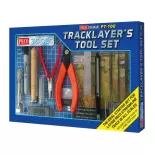 Set of tools for laying track