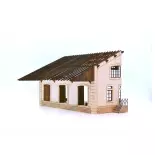 PLM 3 Door Half Hall - Modelo de madera 102009 - HO 1/87