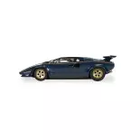 Voiture Analogique - Lamborghini Countach - Bleu et Or - Scalextric CH4411 - Super Slot - I: 1/32